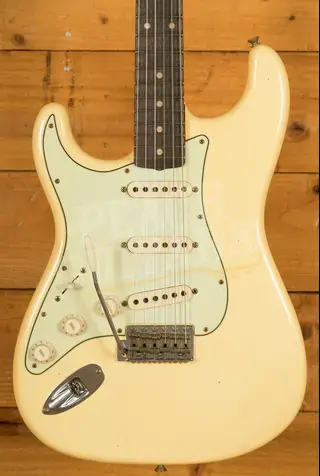 Fender Custom Shop 60 Strat Left-Handed - Journeyman Relic Aged Vintage White