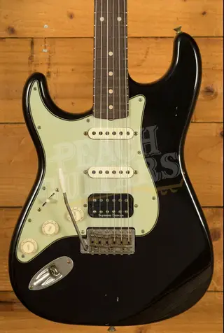 Fender Custom Shop 60 HSS Strat Left-Handed - Journeyman Relic Black