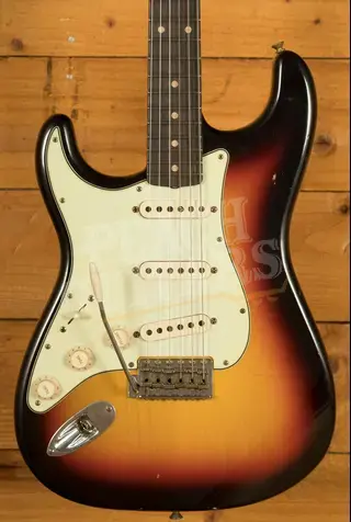 Fender Custom Shop 60 Strat Left-Handed - Journeyman Relic 3-Tone Sunburst