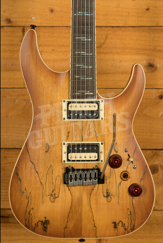 Schecter C-1 Exotic Spalted Maple - Satin Natural Vintage Burst