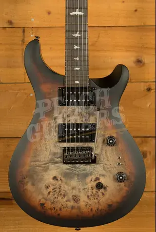 PRS SE Custom 24-08 Poplar Burl Limited Edition - Charcoal Cherry Midnight Burst