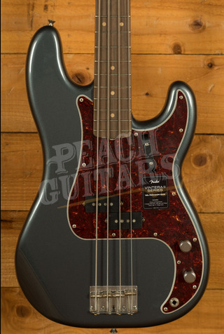 Fender Vintera II Road Worn '60s Precision Bass - Rosewood - Charcoal Frost Metallic