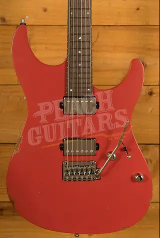 Mayones Aquila Aged V24 S 6 - Rosewood - Monolith Hot Rod Red Aged