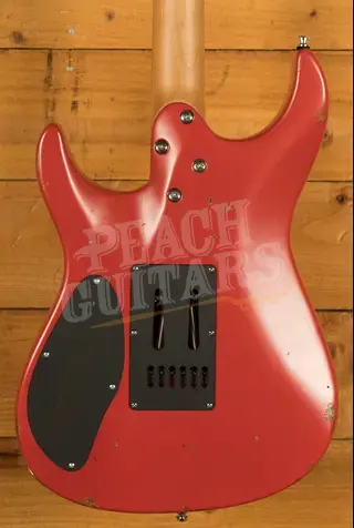 Mayones Aquila Aged V24 S 6 - Rosewood - Monolith Hot Rod Red Aged