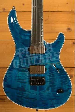 Mayones Regius Core 6 - Ebony - Blue Spirit Gloss