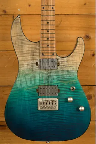 Schecter C-1 Standard Plus - Roasted Maple - Blue Fade