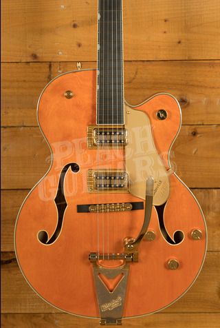 Gretsch Synchromatic Nashville Hollow Body Single-Cut with Bigsby - Ebony - 50's Orange Stain