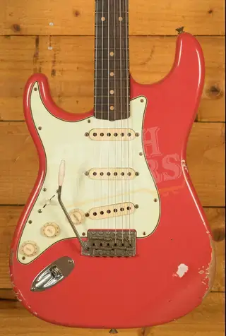 Fender Custom Shop 59 Strat Left-Handed - Relic Fiesta Red