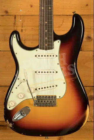 Fender Custom Shop 59 Strat Left-Handed - Relic 3-Tone Sunburst