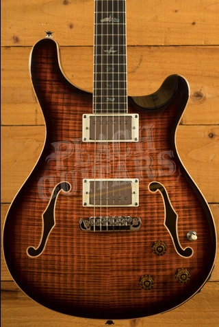 PRS SE Hollowbody II Piezo - Orange Tiger Smokeburst