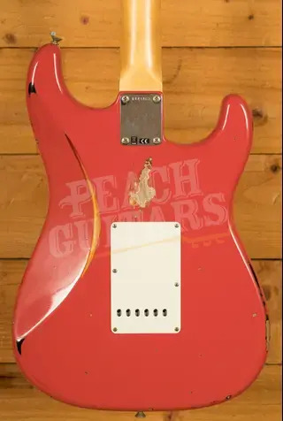 Fender Custom Shop 59 Strat Left-Handed - Relic Fiesta Red/3-Tone Sunburst