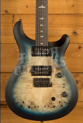 PRS SE Custom 24-08 Poplar Burl Limited Edition - Lake Blue Midnight Burst