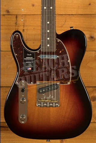 Fender American Professional II Telecaster Left-Handed - Rosewood - 3-Colour Sunburst