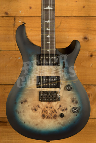 PRS SE Custom 24-08 Poplar Burl Limited Edition - Lake Blue Midnight Burst