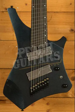 Ibanez A528 Alpha Series Standard - Ebony - Iron Pewter - Multi-Scale - 8-String *B-Stock*