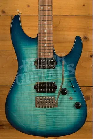 Ibanez AZ24S1F AZ Series Standard - Jatoba - Transparent Turquiose Burst