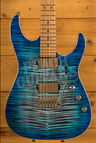 Tom Anderson Li'L Angel | Ultraviolet Blue Burst w/Binding