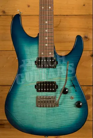 Ibanez AZ24S1F AZ Series Standard - Transparent Turquiose Burst