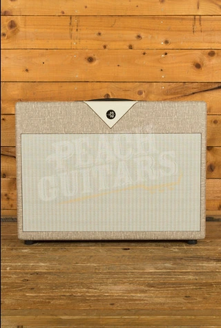Divided By 13 2x12 Open Back Electric Guitar Amplifier Cabinet - Celestion G12B - Tan Fawn Tolex