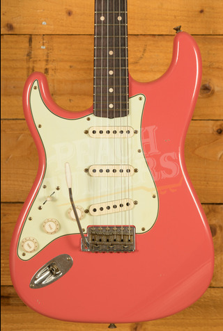 Fender Custom Shop '61 Strat Journeyman Relic Faded Fiesta Red Left Handed