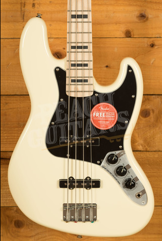 Squier Affinity Active Jazz Bass | Olympic White - Maple