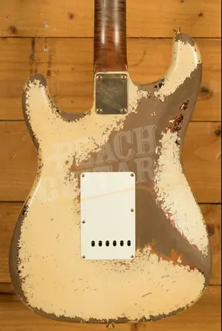 Fender Custom Shop Masterbuilt Dale Wilson Late 59 Strat - Heavy Relic Olympic White/3-Tone Sunburst