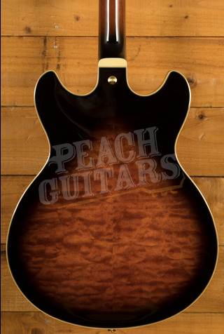 Ibanez AS Artcore Expressionist | AS93QMSP - Dark Brown Sunburst