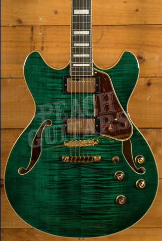Ibanez AS Artcore Expressionist | AS93FM - Transparent Moss Green