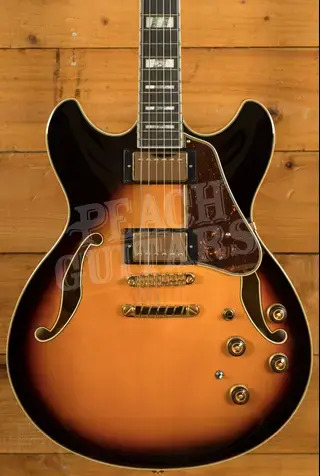 Ibanez AS113 Artstar Series Hollow Body - Macassar Ebony - Brown Sunburst