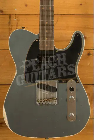 Fender Custom Shop Limited Edition HS Tele Custom Relic - Aged Charcoal Frost Metallic