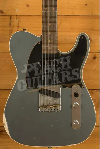 Fender Custom Shop Limited Edition HS Tele Custom Relic - Aged Charcoal Frost Metallic