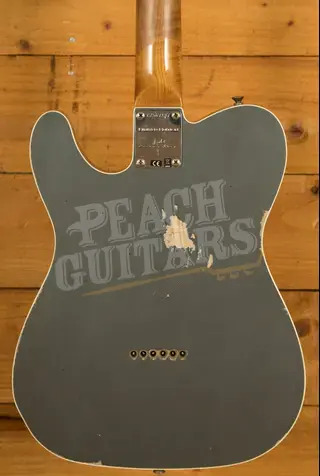 Fender Custom Shop Limited Edition HS Tele Custom Relic - Aged Charcoal Frost Metallic