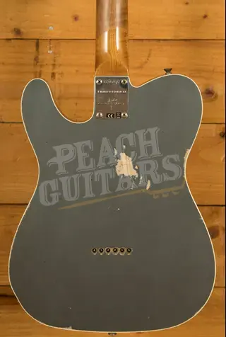Fender Custom Shop Limited Edition HS Tele Custom Relic - Aged Charcoal Frost Metallic
