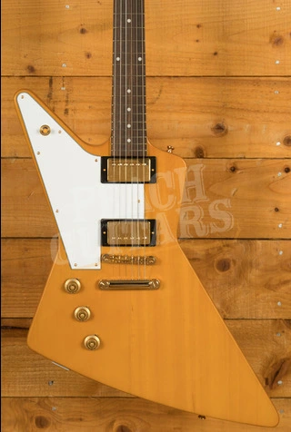 Epiphone Inspired By Gibson Custom 1958 Korina Explorer | Aged Natural - White Pickguard *Left-Handed*