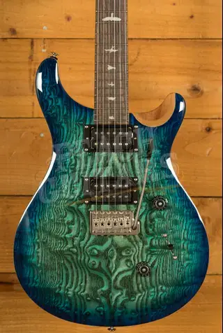 PRS SE Custom 24 Burled Ash Limited Edition - Lake Blue