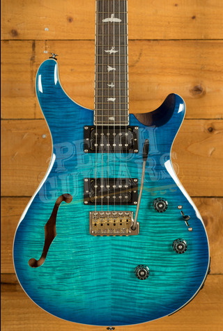 PRS SE Custom | Custom 24 Semi-Hollow Piezo - Lake Blue