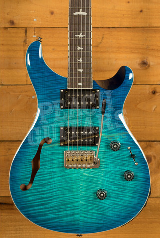 PRS SE Custom | Custom 24 Semi-Hollow Piezo - Lake Blue