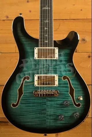 PRS SE Hollowbody II Piezo - Peacock Blue Burst