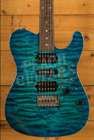 Suhr Custom Classic T Aqua Blue Burst *Used*