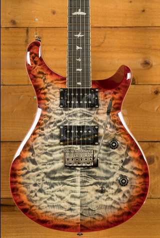 PRS SE Custom | Custom 24-08 Quilt - Charcoal Cherry Burst