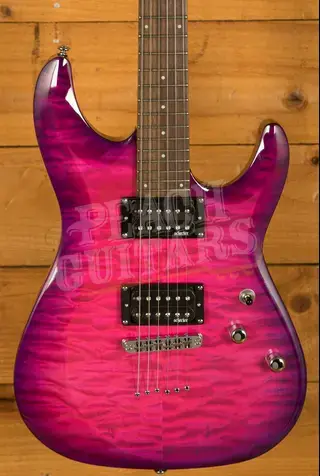 Schecter C-6 Plus - Rosewood - Electric Magenta