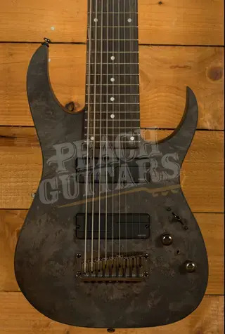 Ibanez RG9PB RG Series Axe Design Lab - Macassar Ebony - Transparent Grey Flat - 9-String