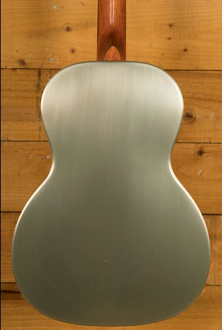Gretsch G9201 Honey Dipper Round-Neck Brass Body Biscuit Cone Resonator Weathered "Pump House Roof"