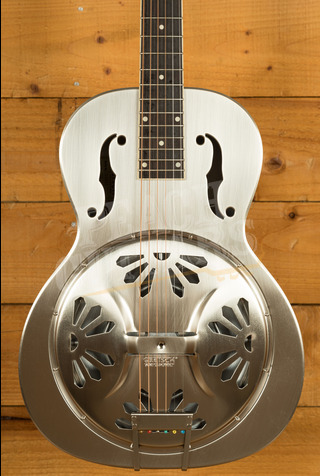 Gretsch G9221 Bobtail Steel Round-Neck Steel Body Resonator Weathered "Pump House Roof"