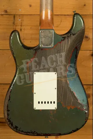 Fender Custom Shop Masterbuilt Dale Wilson 63 Strat - Heavy Relic Lake Placid Blue/3-Tone Sunburst