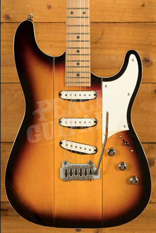 Reverend Signature Series | Greg Koch Gristle ST - 3-Tone Burst - Roasted Maple