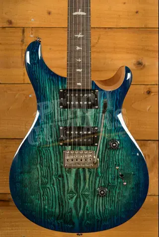 PRS SE Custom 24 Burled Ash Limited Edition - Lake Blue