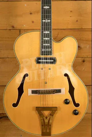 Ibanez PM3C Pat Metheny Hollow Body - Ebony - Natural Amber Low Gloss