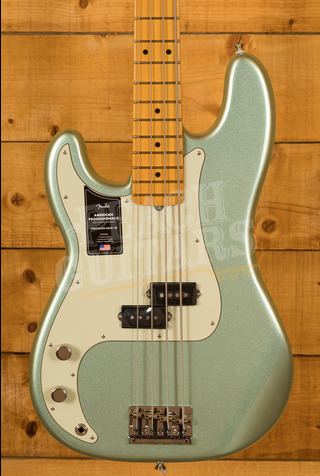 Fender American Professional II Precision Bass | Maple - Mystic Surf Green - Left-Handed