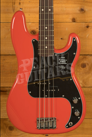 Fender Player II Precision Bass Rosewood Coral Red